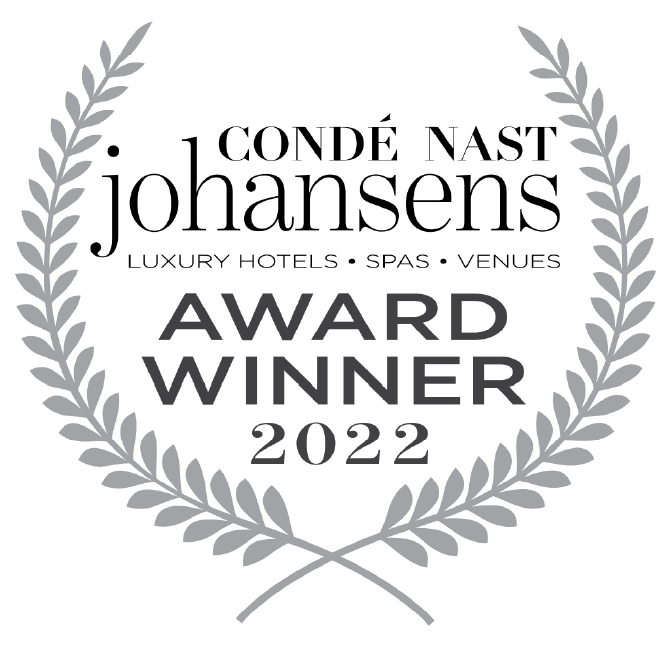 2022 Condé Nast Luxury Hotels, Spas, Venues Award Winner badge